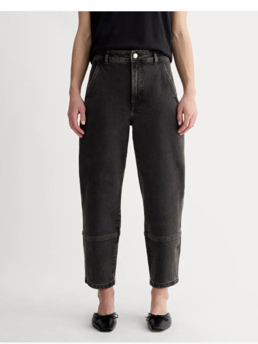 Everlane Utility Barrel Pant in Washed Black Size 27 Regular